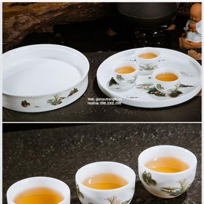BỘ ẤM CHÉN NHIỀU HỌA TIÊT KÈM KHAY CAO CẤP - ĐẸP VÀ SANG TRỌNG CHO KHÔNG GIAN NHÀ BẠN